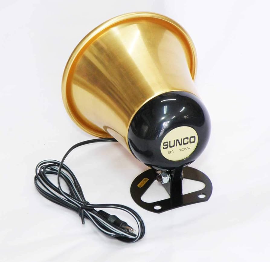 Amazon.co.jp: トランペット型スピーカー FB-05 金色仕様 10W